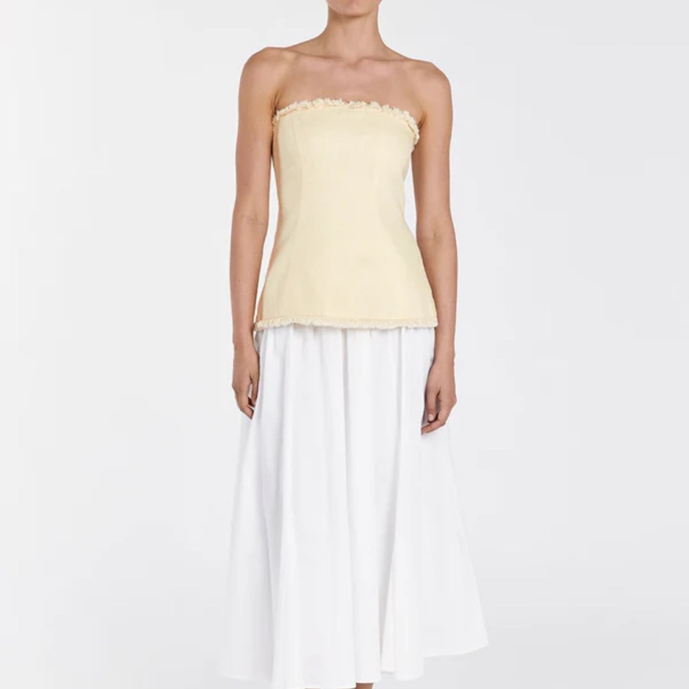 Brand new DISSH Linen midi skirt in size 2